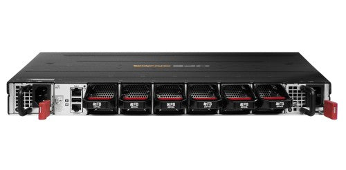 HPE Aruba Networking CX 9300S 32p QSFP28 100G 8p QSFP-DD 400G Front-to-Back 6xFan 2xAC TAA Bundle