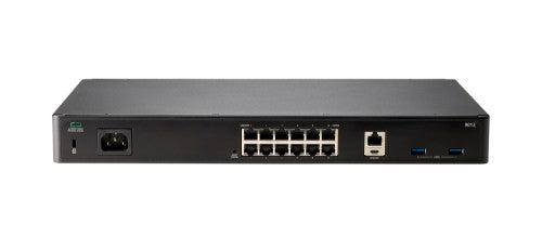 HPE Aruba Networking 9012 (JP) TAA 12xGbE 6xPoE+ Branch 2K Clients - 32 APs Gateway