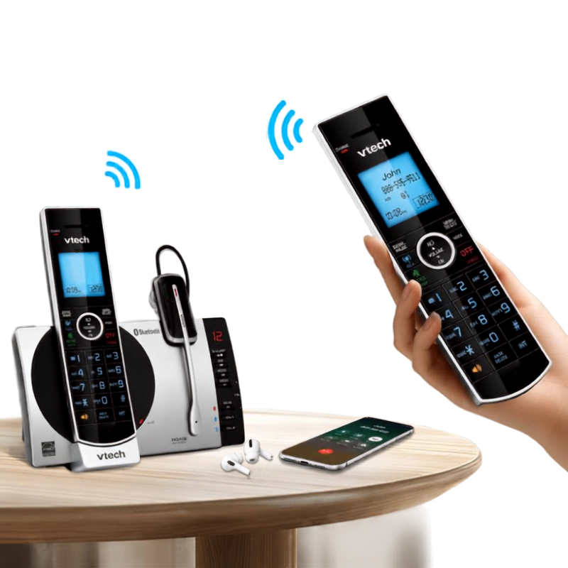 VTech DS6771-3 Téléphone sans fil | 2 combinés + casque
