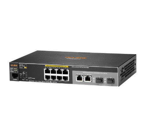 HPE Aruba Networking Aruba 2530 8 PoE+ Managed L2 Fast Ethernet (10/100) Power over Ethernet (PoE) 1U Gray