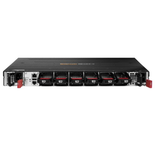 HPE Aruba Networking 9300S 32p QSFP28 100G 8p QSFP‑DD 400G Front‑to‑Back 6xFan 2xAC Bundle Managed L3 1U