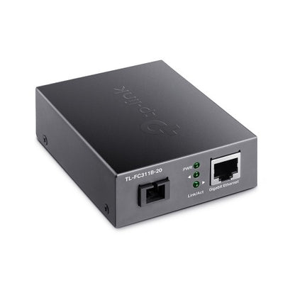 TP-Link TL-FC311B-20 network media converter 1000 Mbit/s Single-mode Black