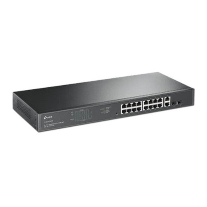 TP-Link TL-SG1218MPE network switch Managed L2 Gigabit Ethernet (10/100/1000) Power over Ethernet (PoE) 1U Black