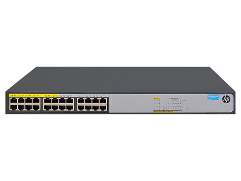 HPE 1420-24G-PoE+ (124W) Unmanaged L2 Gigabit Ethernet (10/100/1000) Power over Ethernet (PoE) 1U Gray
