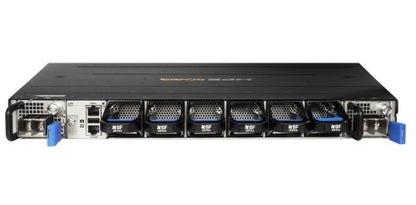 HPE Aruba Networking CX 9300S 32p QSFP28 100G 8p QSFP-DD 400G Back-to-Front 6xFan 2xDC Bundle