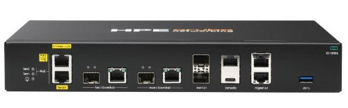 HPE Aruba Networking EdgeConnect 10106 1G 2x SFP 2x Combo 1G 2x RJ45 PoE+ SD-WAN Gateway