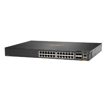 HPE Aruba Networking CX 6300F 24‑port 1GbE and 4‑port SFP56 Managed L3 Gigabit Ethernet (10/100/1000) 1U Gray