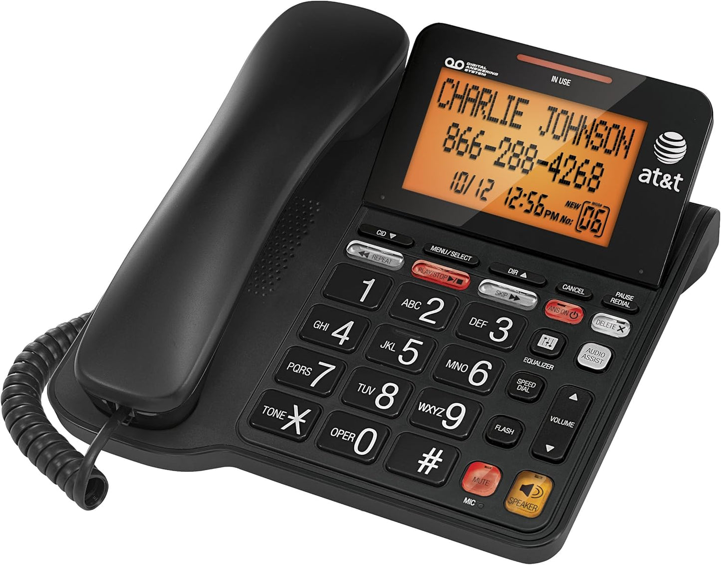 AT&T CL4940 Corded Speakerphone with Answering System AT-T