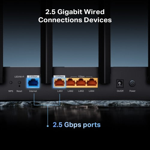 TP-Link Archer BE400 wireless router 2.5 Gigabit Ethernet Dual-band (2.4 GHz / 5 GHz) Black