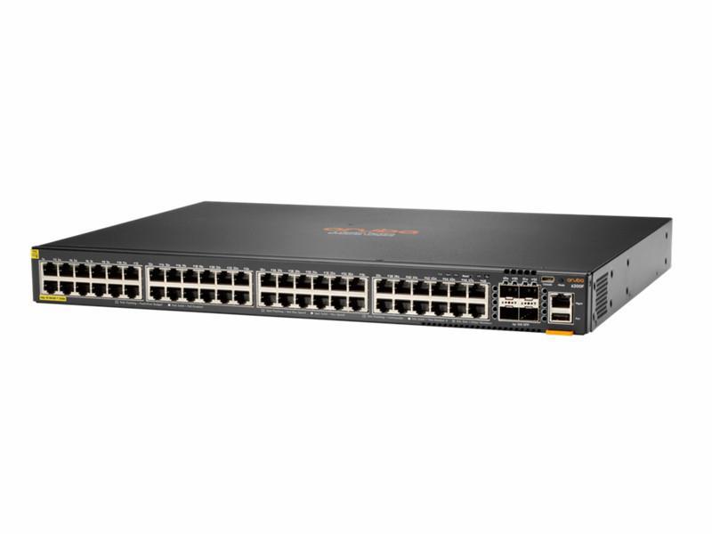 HPE Aruba Networking CX 6200F 48G Class4 PoE 4SFP+ 740W Switch – 52-Port Managed Layer 3 PoE Switch