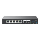 Grandstream Networks GCC6010 network switch Gigabit Ethernet (10/100/1000) Power over Ethernet (PoE) Black, Silver