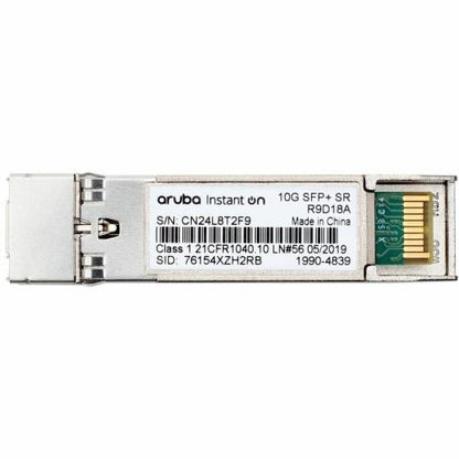 HPE Aruba 10G SFP+ Transceiver Module – TAA Compliant Fiber Network Transceiver