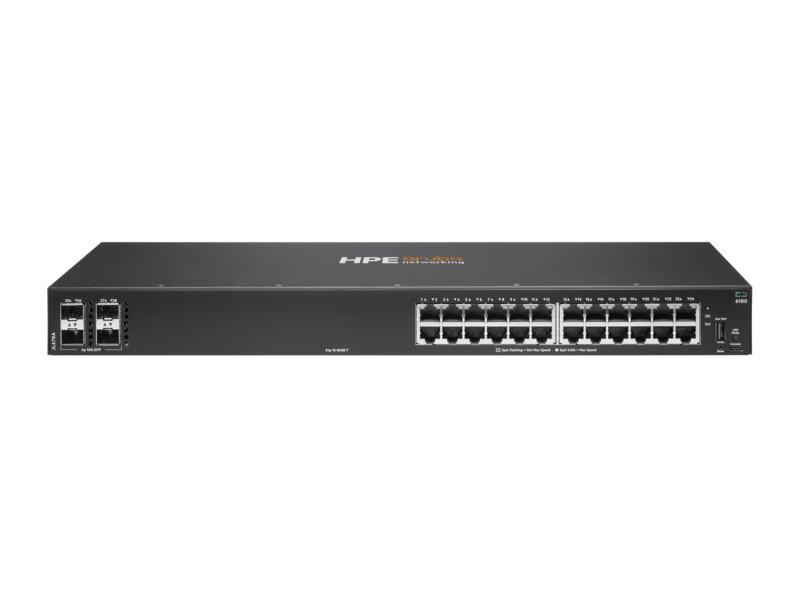 Commutateur PoE géré 28 ports HPE Aruba Networking 6100 24G Class4 PoE 4SFP