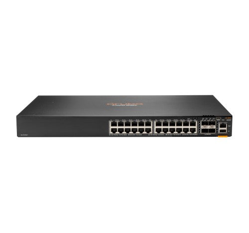 HPE Aruba Networking CX 6300F 24‑port 1GbE and 4‑port SFP56 Managed L3 Gigabit Ethernet (10/100/1000) 1U Gray