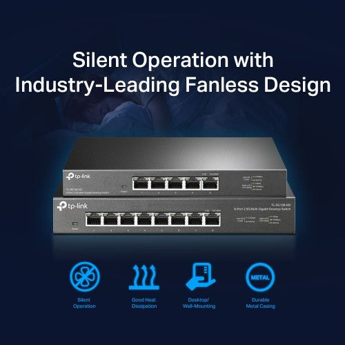 TP-Link TL-SG108-M2 network switch Unmanaged 2.5G Ethernet (100/1000/2500) Black