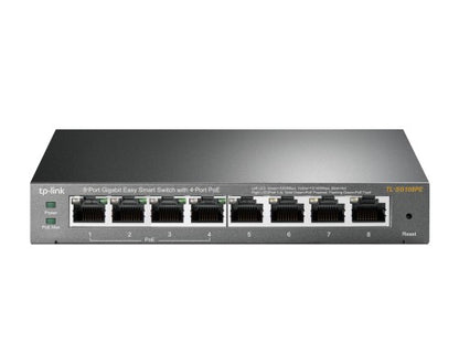 TP-Link TL-SG108PE Managed L2 Gigabit Ethernet (10/100/1000) Power over Ethernet (PoE) Black