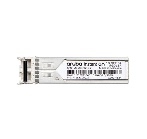 HPE Aruba Instant On 1G SFP LC SX 500m OM2 MMF network transceiver module Fiber optic 1000 Mbit/s