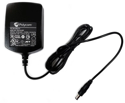 Polycom AC Power Supply for VVX Phones (2200-48570-001) (Refurbished) POLYCOM