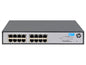 HPE OfficeConnect 1420 16G Unmanaged L2 Gigabit Ethernet (10/100/1000) 1U Gray