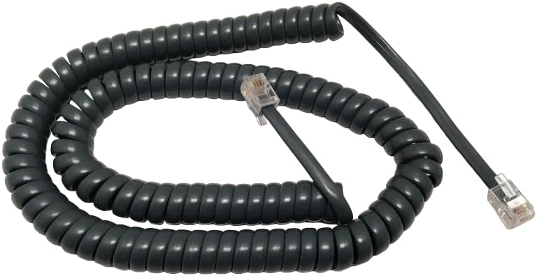 Telephone Handset Curly Cord – 12 Foot NORTEL