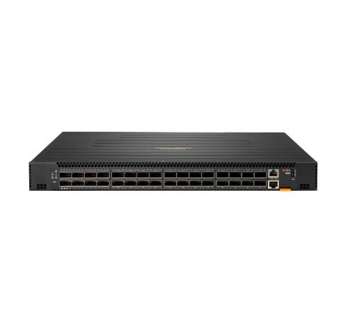 HPE Aruba Networking CX 8325P 32p QSFP28 40G/100G Front‑to‑Back 6xFan 2xAC PSU Managed L3 1U
