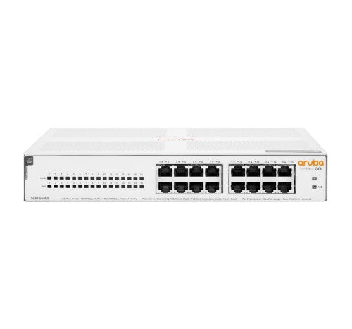 HPE Aruba Instant On 1430 16G Class4 PoE 124W Unmanaged L2 Gigabit Ethernet (10/100/1000) Power over Ethernet (PoE)