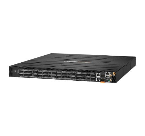 HPE Aruba Networking CX 8325P 32p QSFP28 40G/100G Back‑to‑Front 6xFan 2xAC PSU Managed L3 1U