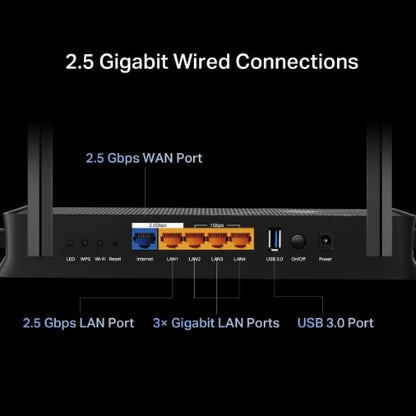 TP-Link Archer BE3600 wireless router 2.5 Gigabit Ethernet Dual-band (2.4 GHz / 5 GHz) Black