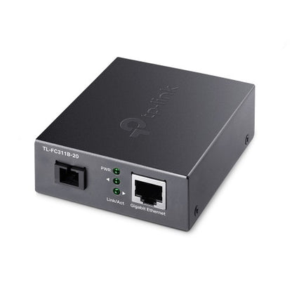 TP-Link TL-FC311B-20 network media converter 1000 Mbit/s Single-mode Black