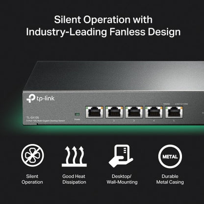 TP-Link TL-SX105 network switch Unmanaged 10G Ethernet (100/1000/10000) Black
