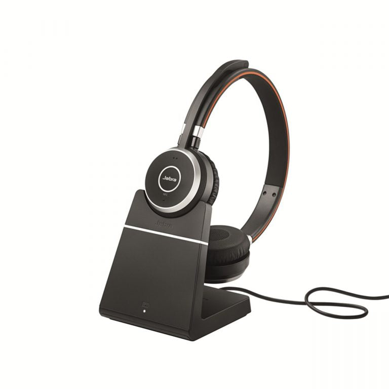 GN Jabra Evolve 65 MS Stereo (6599-823-399) – Wireless Headset with Charging Stand (New) JABRA