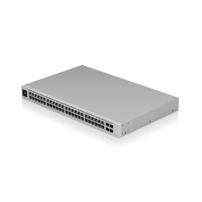 Ubiquiti UniFi USW-48-POE network switch Managed L2 Gigabit Ethernet (10/100/1000) Power over Ethernet (PoE) 1U Stainless steel