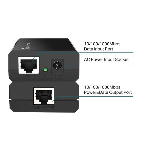 TP-Link Omada POE150S PoE adapter Fast Ethernet, Gigabit Ethernet