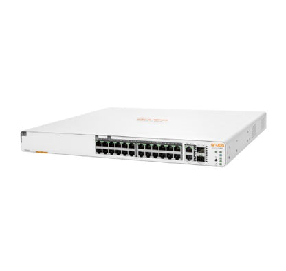 HPE Aruba Instant On 1960 24G 20p Class4 4p Class6 PoE 2XGT 2SFP+ 370W Managed L2+ Gigabit Ethernet (10/100/1000) Power over Ethernet (PoE) 1U