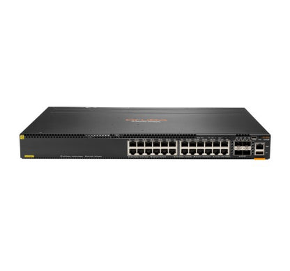HPE Aruba 6300M 24-port 1GbE Class 4 PoE & 4-port SFP56 Managed L3 Gigabit Ethernet (10/100/1000) Power over Ethernet (PoE) 1U