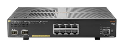 HPE Aruba Networking Aruba 2930F 8G PoE+ 2SFP+ Managed L3 Gigabit Ethernet (10/100/1000) Power over Ethernet (PoE) 1U Gray