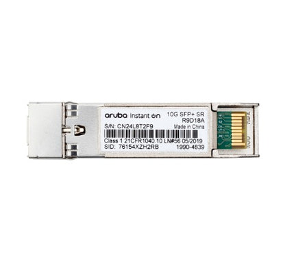 HPE Networking Instant On 10G SFP+ LC SR 300m OM3 MMF network transceiver module Fiber optic 10000 Mbit/s SFP+