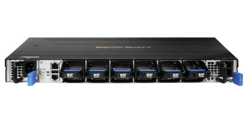 HPE Aruba Networking CX 9300S 32p QSFP28 100G 8p QSFP-DD 400G Back-to-Front 6xFan 2xAC Bundle