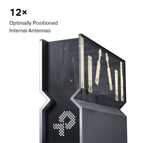 TP-Link Archer BE900 wireless router Multi-Gigabit Ethernet Quad-band (2.4 GHz / 5 GHz-1 / 5 GHz-2 / 6 GHz) Black, Gray