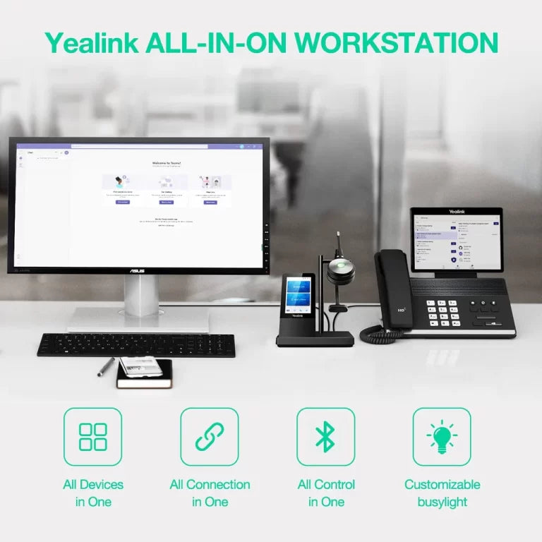 Yealink WH66 – DECT Wireless Mono Headset, Teams Edition YEALINK